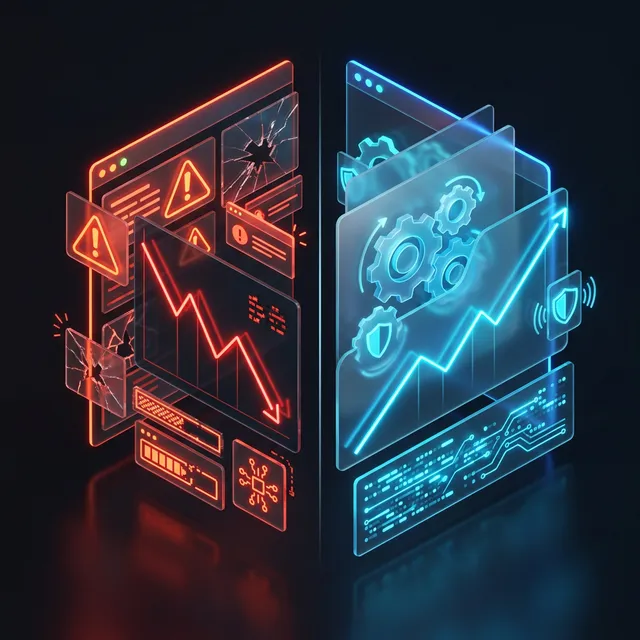 Comparaison des coûts entre maintenance continue et absence de maintenance