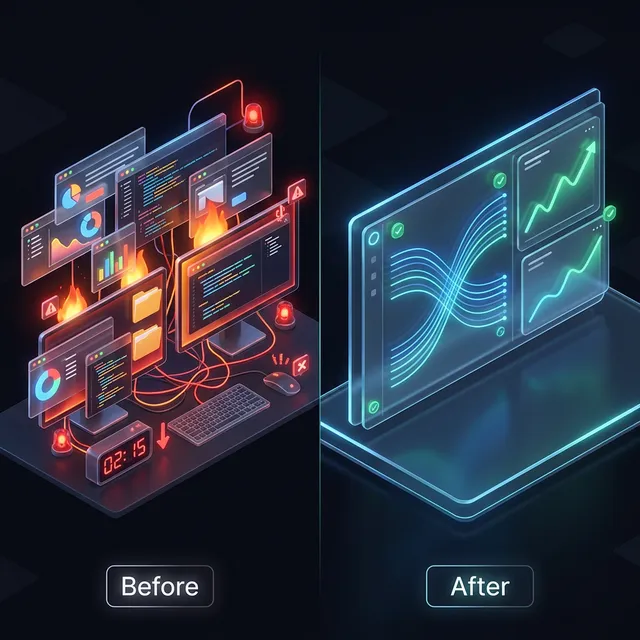 Résultats de la migration — avant et après