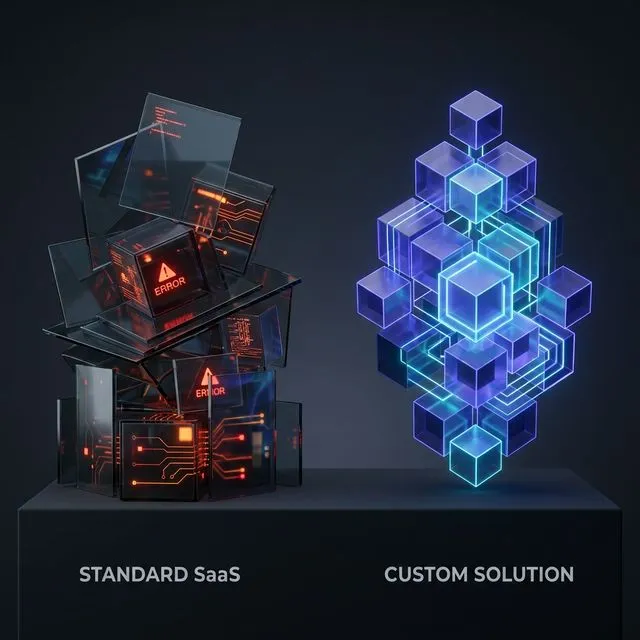SaaS générique vs outil sur mesure — la différence est visible