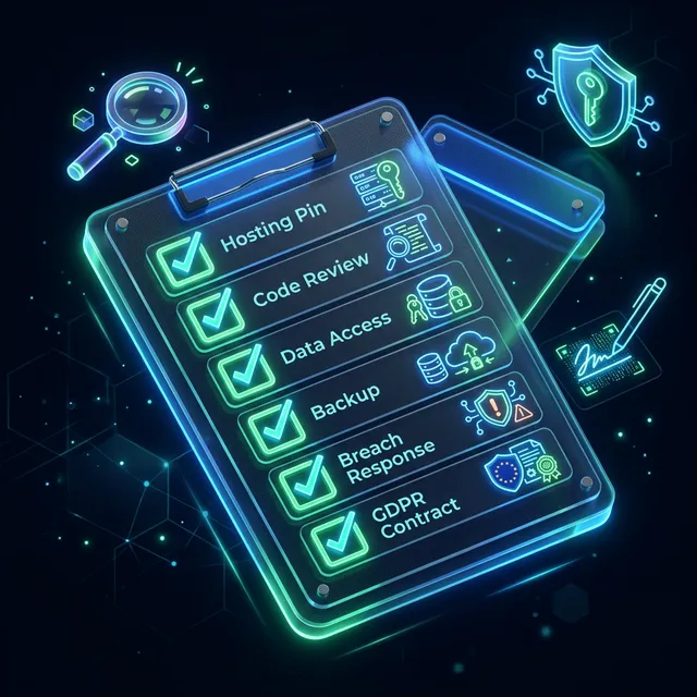 Checklist sécurité pour choisir un prestataire